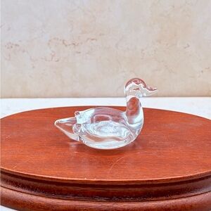 Edward Hammond 2012 Mini Glass Duck Hand Blown And Signed